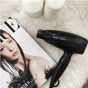 GA.MA Eolic Travel, 1600 W, black - Hair dryer