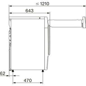 Miele 125 Gala Edition, 9 kg, depth 64,3 cm - Clothes dryer