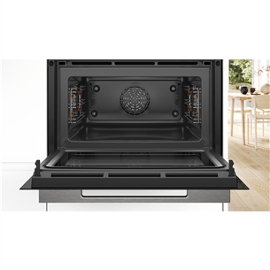 Bosch, Series 8, 45 L, black - Built-in compact oven