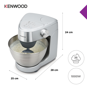 Kenwood Prospero+, 1000 W, sidabrinis - Virtuvinis kombainas