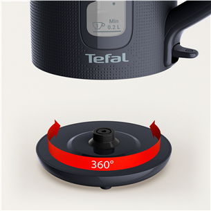 Tefal Morning Kettle 1.7 L, juodas - Virdulys