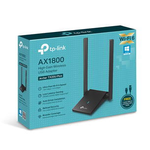 TP-Link Archer TX20U Plus, AX1800, WiFi 6, black - USB WiFi adapter