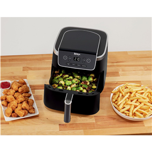 Ninja Air Fryer PRO 4.7 L, 2000 W, juoda - Karšto oro gruzdintuvė