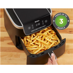 Ninja Air Fryer PRO 4.7 L, 2000 W, juoda - Karšto oro gruzdintuvė