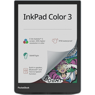 PocketBook InkPad Color 3, 7.8", 32 GB, pilka/juoda - Elektroninė skaityklė