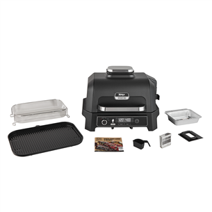 Ninja Woodfire Pro XL, black - Electric BBQ Grill & Smoker