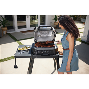 Ninja Woodfire Pro XL, black - Electric BBQ Grill & Smoker