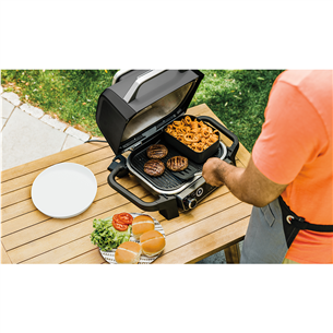 Ninja Woodfire, black - Electric BBQ Grill & Smoker