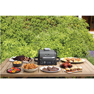 Ninja Woodfire, black - Electric BBQ Grill & Smoker