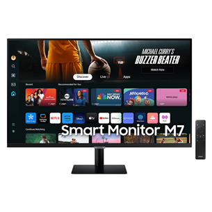 Samsung Smart Monitor M7 M70D, 43'', UHD, LED VA, USB-C - Monitorius LS43DM702UUXDU