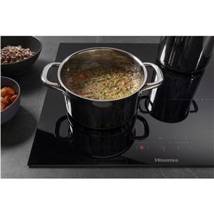 Hisense, width 59.5 cm, frameless, black - Built-in Induction Hob