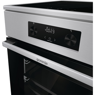 Gorenje, 70 L, width 50 cm, inox - Induction cooker with electric oven