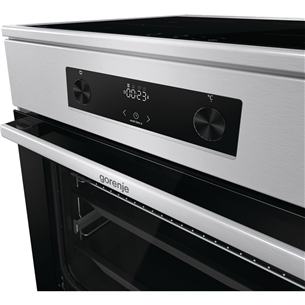 Gorenje, 71 L, width 60 cm, inox - Induction cooker with electric oven