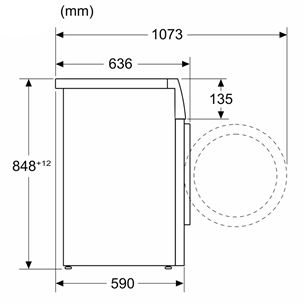 Bosch Series 6, 9 кг, глубина 59 см, 1400 об/мин - Стиральная машина с передней загрузкой