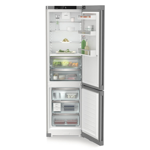 Liebherr, Plus BioFresh, NoFrost, 360 L, height 202 cm, silver - Refrigerator