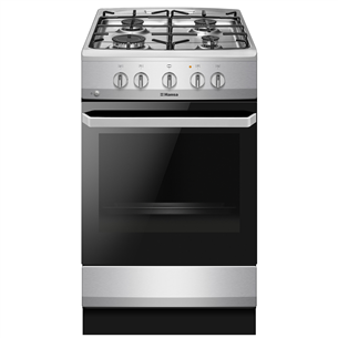 Hansa, 67 L, 50 cm, inox - Gas cooker with gas oven FCGX5202092