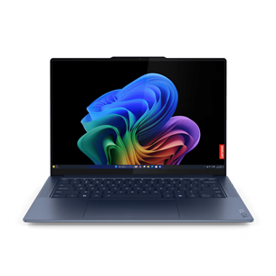 Lenovo Yoga Slim 7 14Q8X9, 14,5'', 3K, OLED, Snapdragon® X Elite, 16 ГБ, 512 ГБ, Copilot+, ENG, синий - Ноутбук 83ED002UMH