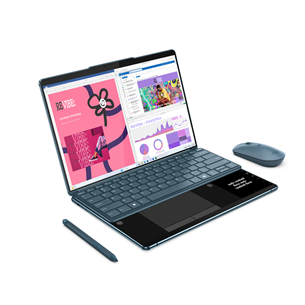 Lenovo Yoga Book 9 13IMU9, 13.3'', 2.8K, OLED, Core Ultra 7, 32 GB, 1 TB, ENG, tidal teal - Notebook