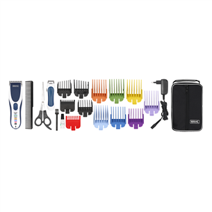 Wahl Cordless Color Pro, mėlyna/balta - Plaukų kirpimo mašinėlė