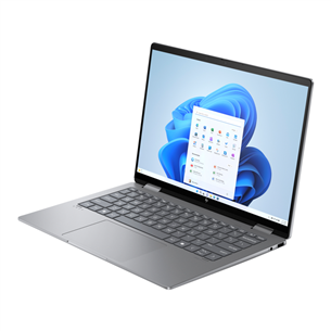 HP Envy x360 2-in-1 Laptop 14-fa0002ny, 14'', 2.8K, OLED, Ryzen 7, 16 GB, 1 TB, sidabrinis - Nešiojamas kompiuteris