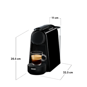 Nespresso Essenza Mini, juodas - Kapsulinis kavos aparatas