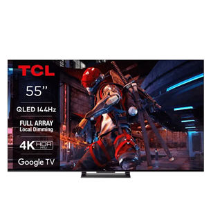 TCL C745, 55'', 4K UHD, QLED, темно-серый - Телевизор 55C745