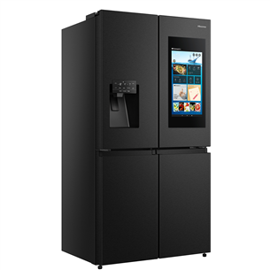 Hisense, Cross Door, NoFrost, 577 L, height 179 cm, black - SBS Refrigerator