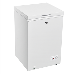 Beko, 98 L, width 54,5 cm, white - Chest freezer CF100EWN