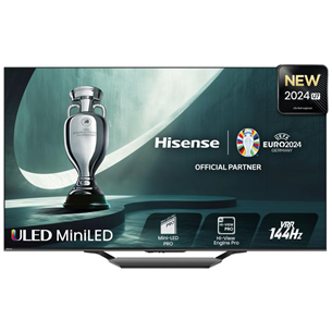 Hisense U7NQ, 55'', 4K UHD, Mini LED, juodas - Televizorius