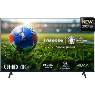 Hisense A6N, 50'', 4K UHD, LED LCD, juodas - Televizorius 50A6N