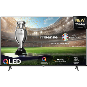 Hisense E7NQ, 43'', 4K UHD, QLED, juodas – Televizorius 43E7NQ