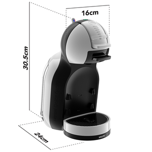 Krups NESCAFÉ® Dolce Gusto® Mini Me, grey/black - Capsule coffee machine