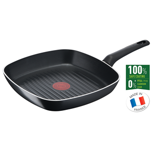 Tefal Simple Cook, 26 x 26 см, черный - Сковорода для гриля B5564053