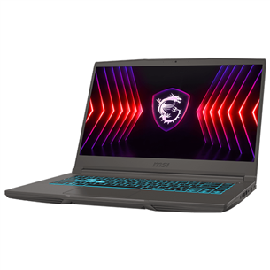 MSI Thin 15, 15,6'', FHD, 144 Hz, i5, 16 GB, 512 GB, RTX 3050, black - Notebook