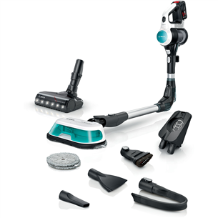 Bosch Unlimited 7 ProHygienic Aqua, 2in1, juodas/baltas – Belaidis dulkių siurblys