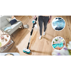 Bosch Unlimited 7 ProHygienic Aqua, 2in1, черный/белый - Беспроводной пылесос