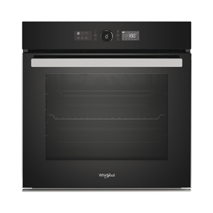 Whirlpool, catalytic cleaning, 73 L, black - Built-in oven