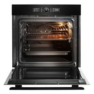 Whirlpool, catalytic cleaning, 73 L, black - Built-in oven