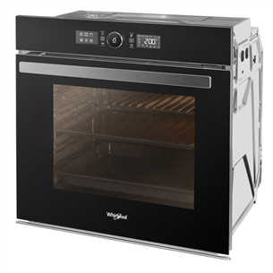 Whirlpool, catalytic cleaning, 73 L, black - Built-in oven