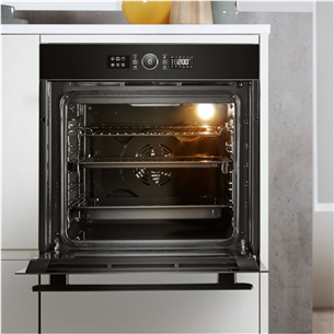 Whirlpool, catalytic cleaning, 73 L, black - Built-in oven