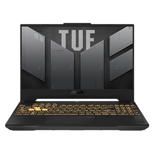 Asus TUF Gaming F15, 15,6'', FHD, IPS, i7, 16 GB, 512 GB, RTX 4070, tamsiai pilkas – Nešiojamas kompiuteris FX507ZI4-LP031W