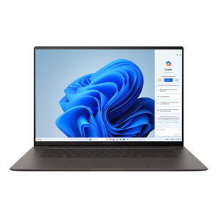 Asus Zenbook S 16, 16'', 3K, OLED, Ryzen AI 9, 32 GB, 2 TB, pilkas - Nešiojamas kompiuteris UM5606WA-RK215W