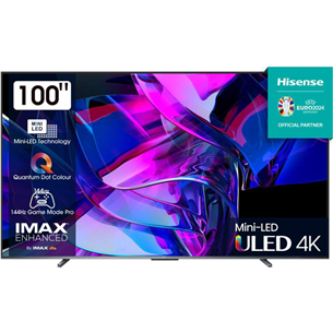 Hisense U7KQ, 100'', Ultra HD, Mini LED, juodas - Televizorius