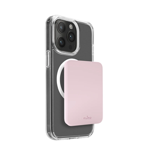 Puro Mini Power Mag, 4200 mAh, MagSafe, USB-C, rožinė - Išorinė baterija PUFCBB40P2MAGROSE