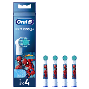 Braun Oral-B, Kids Spiderman, 4 vnt. - Dantų šepetėlių antgaliai EB10-4/SPIDERMAN