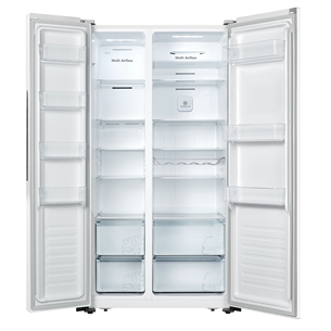 Hisense, Total No Frost, 519 L, height 179 cm, white - SBS Refrigerator