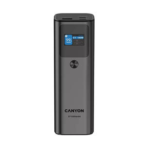 Canyon PB-2010, 27 000 mAh, USB-A, USB-C, juoda - Išorinė baterija