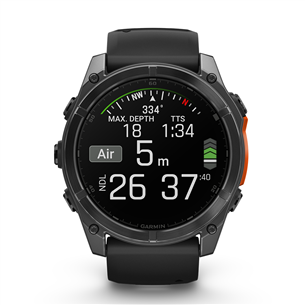 Garmin Fenix 8, 51 mm, tamsiai pilkas - Išmanusis laikrodis