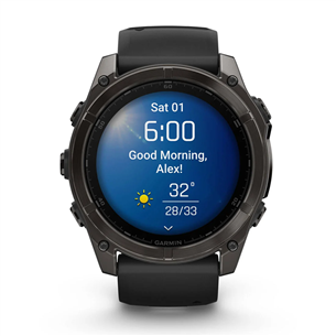 Garmin Fenix 8 Sapphire, 51 мм, темно-серый - Спортивные часы