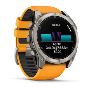 Garmin Fenix 8 Sapphire, 51 mm, titano - Išmanusis laikrodis